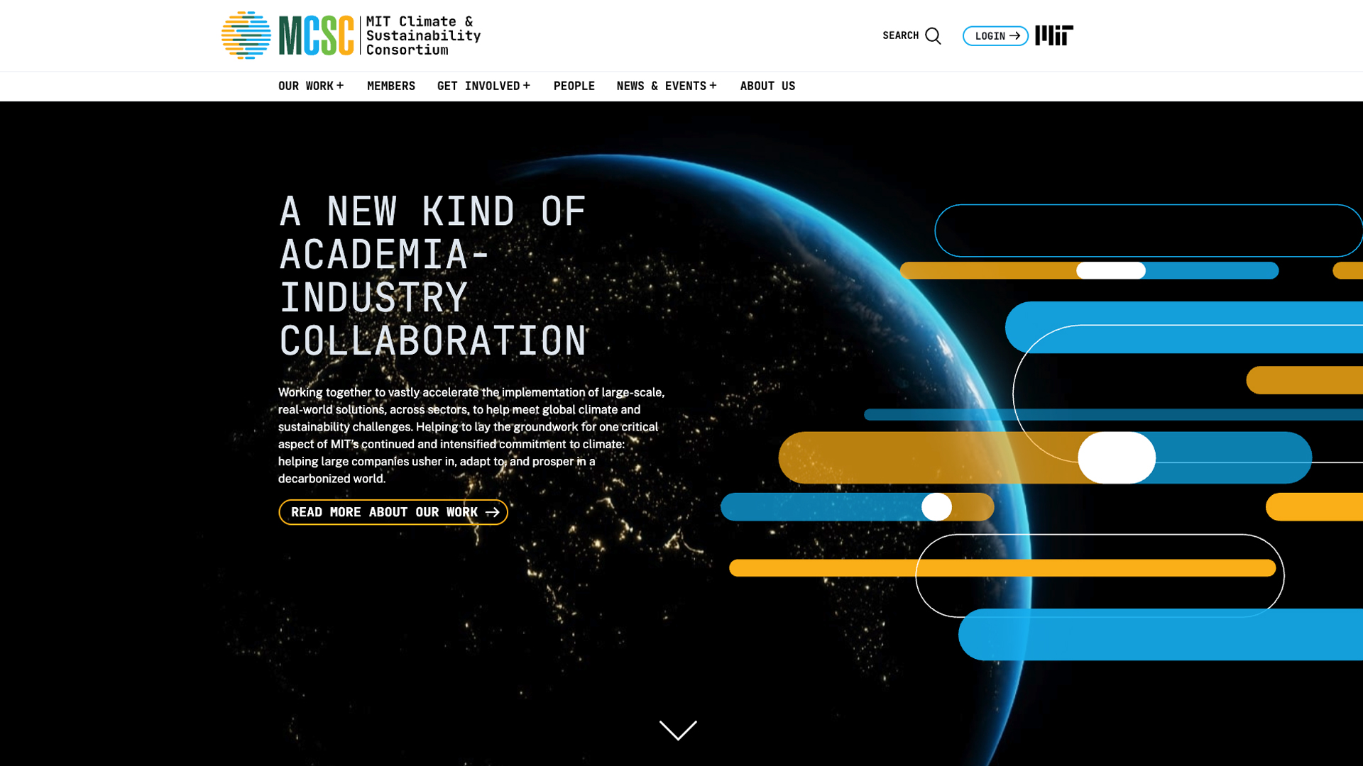 Captura del sitio MIT Climate & Sustainability Consortium
